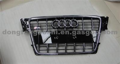 Black Mesh, Silver Frame, Chrome Rings Grille Of Audi A6 S6 C6