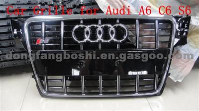 For Audi Grille A6 C6 S6 Auto Grille Car Grille For Audi Auto Parts Car Grills For Sale Car Grille Guard