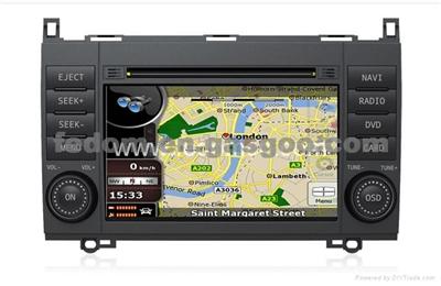 7inch Car DVD Touch Screen With Bluetooth/IPod/DVD/VCD/Steer Wheeling Control/Dual Zone/MP3 /Radio/RDS For Benz A180/ B200 GPS