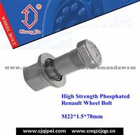 High Strength Phosphated Renault Wheel Bolt