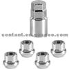 Chrome Open End Locking Nut Wheel Lock Set