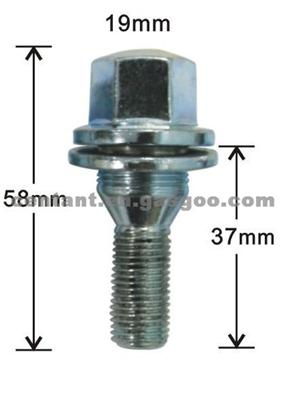19mm Hex Cone Seat With Washer Lug Bolts