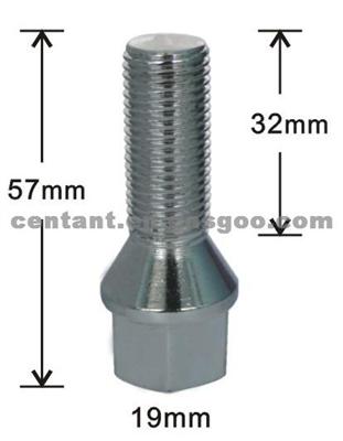 19mm Hex Cone Seat Heat Treated Lug Bolts