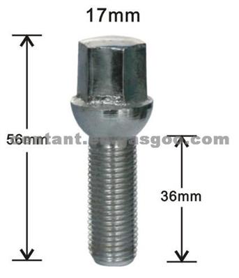 17mm Hex Ball Seat Lug Bolts