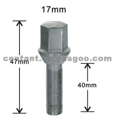 17mm Heat Treated Cone Seat Wheel Bolts