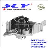 Auto Water Pump For AUDI/SEAT AIRTEX:9263/AW9263 HEPU:P539 DOLZ:A-172 BUGATTI:PA5103 QH:QCP3095 SIL:PA665P GRAF:PA592
