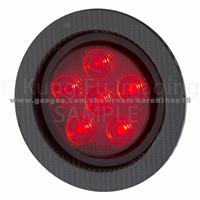 LED 4inch Round Red Rear Light For Tail And Stop