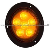 LED 4inch Round Amber Rear Light For Indicator