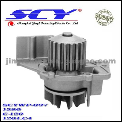 Auto Water Pump For CITROEN HEPU:P841 DOLZ:C-120 AIRTEX:1580 SIL:PA1054 BUGATTI:PA5509 GRAF:PA747 QH:QCP3391 1201.C4