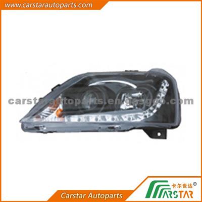 CAR HEAD LAMP BLACK LED FOR LOGAN 04 RENAULT