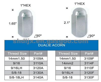 Universal DUALIE ACORN WHEEL LUG NUT