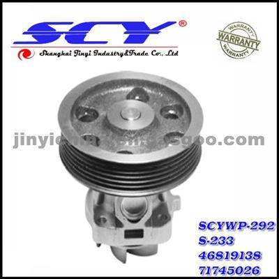 Auto Water Pump For FIAT DOLZ:S-233 HEPU:P323 GRAF:PA887 AIRTEX:1674 SIL:PA1237 BUGATTI:PA10031 LASO:67200113 46819138 71745026 46815125