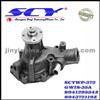 Auto Water Pump For ISUZU 894129554Z 894372119Z 894376853Z 894379924Z 894439850Z 897018556Z 897021171Z 8944398500 8944398502