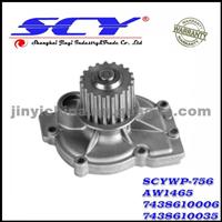 Auto Water Pump For RENAULT AIRTEX:AW1465 HEPU:P056 DOLZ:R-199 BUGATTI:PA8803 QH:QCP3090 GRAF:PA749 SIL:PA1133 7438610006 7438610035