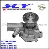 Auto Water Pump For TOYOTA GMB:GWT-60A NPW:T-26/D-19 SIL:PA910 QH:QCP2857 HEPU:P7651 16100-19045 16100-19046 16100-19155 16100-19156 16210-13010