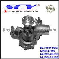 Auto Water Pump For TOYOTA GMB:GWT-110A NPW:T-115 16100-59165 16100-59166 16100-59245