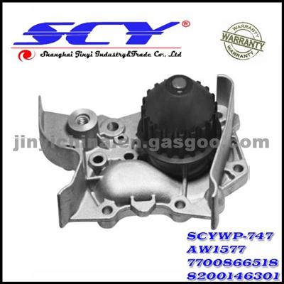 Auto Water Pump For RENAULT AIRTEX:AW1577 HEPU:P931 QH:QCP3484 BUGATTI:PA7715 DOLZ:R-314 SIL:PA831 GRAF:PA633 7700866518 8200146301