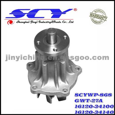 Auto Water Pump For TOYOTA GMB:GWT-27A NPW:T-13 QH:QCP2858 SIL:PA1214 HEPU:P7689 16120-34100 16120-34140