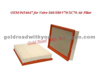 Air Filter 9454647 For Volvo S60/S80/V70/XC70