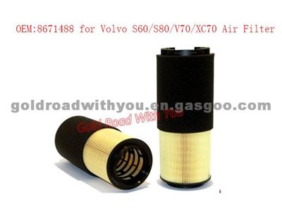 Air Filter 8671488 For Volvo S60/S80/V70/XC70