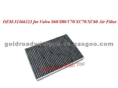 Air Filter 31366123 For Volvo S60/S80/V70/XC70/XC60