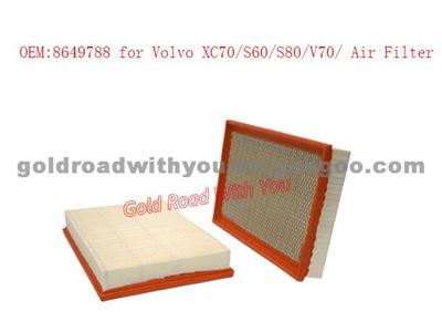 Air Filter 8649788 For Volvo XC70/S60/S80/V70