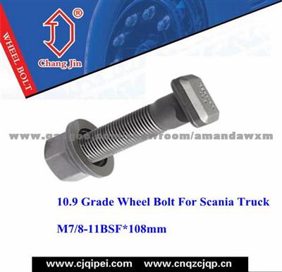 10.9 Grade Wheel Bolt For Scania Truck