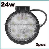 2PCS 24W 8LED Flood Work Lamp Light Offroads For Trailer Off Road Truck 4x4