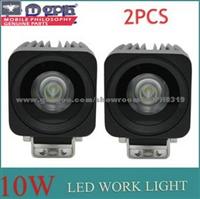 2X 10W USA Cree LED Spot Work Light Car Truck Driving Square ATV 12V 24V