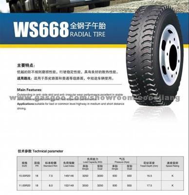Ws668 Radial Tire