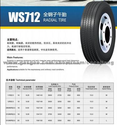 Ws712Radial Tyre