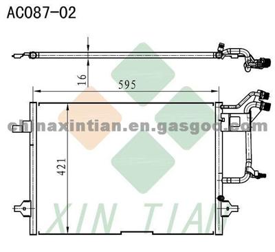 AUDI A4 Condenser 8D0260401A,8D0260401D