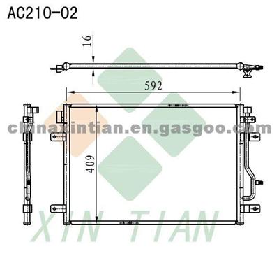 AUDI A4/S4 Condenser 8E0260403B,8E0260403D