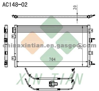 CHRYSLER Condenser 45017621AA