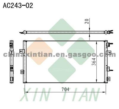 CHRYSLER Condenser 4758305,4758305AB,4758305AC