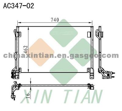 FORD Condenser 3W1H19710AA,3W1H19712AA