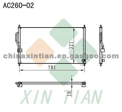 HONDA Condenser 80100ST7A2D,801105T7A21