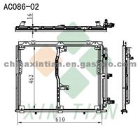 MERCEDES BENZ Condenser 1408300070,1408300170