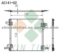 MERCEDES BENZ Condenser 1638300070,1638300170