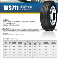 WS711 All Steel Radial Tire/Tyre, TBR Tire/Tyre
