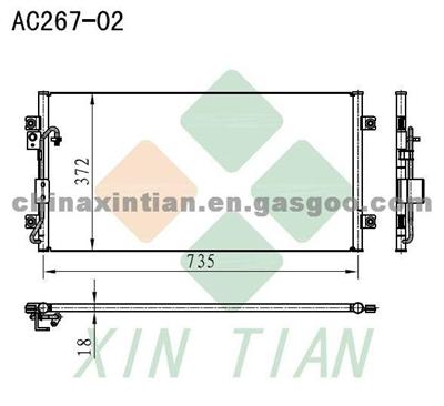 KIA Condenser 1K52Y61E01A,1K52Y61E01C