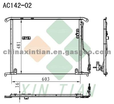 MERCEDES BENZ Condenser 2205000054,2205000154