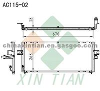 NISSAN Condenser 921100N020,921100N019