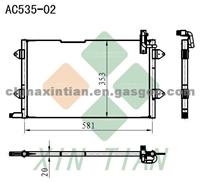 VOLKSWAGEN Condenser 1HM820413A,1HM820413B