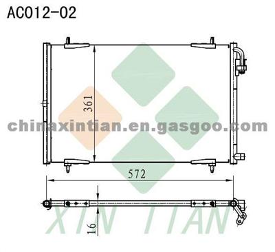 PEUGEOT Condenser 90511660,1618047