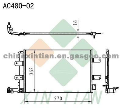 VOLKSWAGEN Condenser 1C0820413F