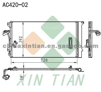 VOLKSWAGEN Condenser 7L0820411D,7L0820411F