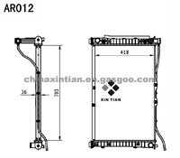 KIA Radiator OK52Y15200B