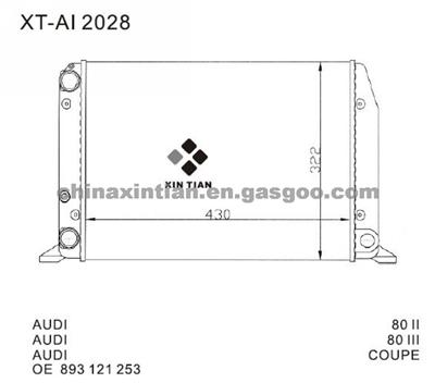 AUDI Radiator 893121253,811121253F,811121253D