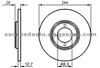 Brake Disc For FORD 6121989